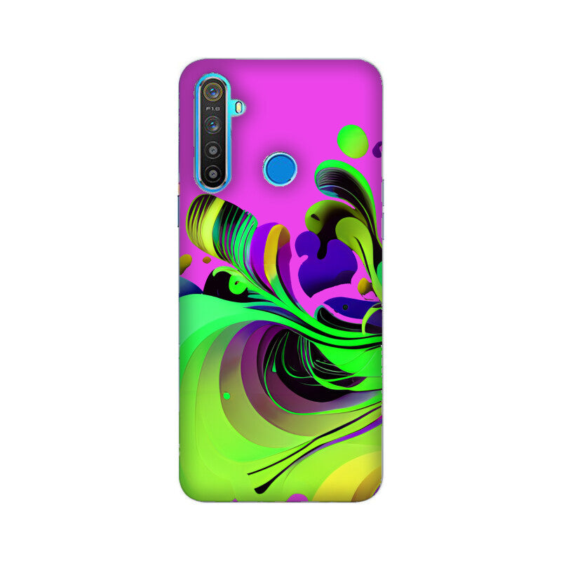 JOVIN-MV Realme Sublimation Phone Case In Purple Floral All Models