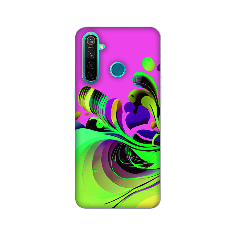 JOVIN-MV Realme Sublimation Phone Case In Purple Floral All Models