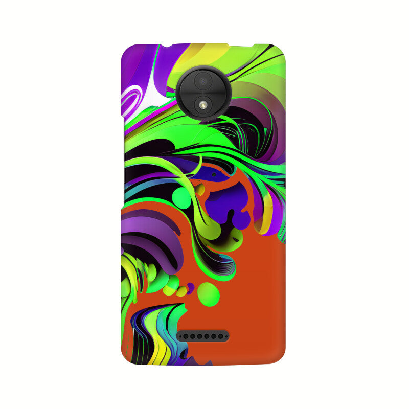 JOVIN-MV Moto Sublimation Phone Case In Orange Floral All Models