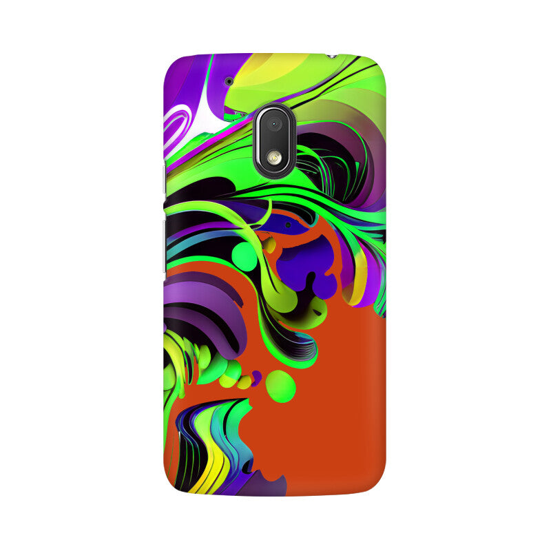 JOVIN-MV Moto Sublimation Phone Case In Orange Floral All Models