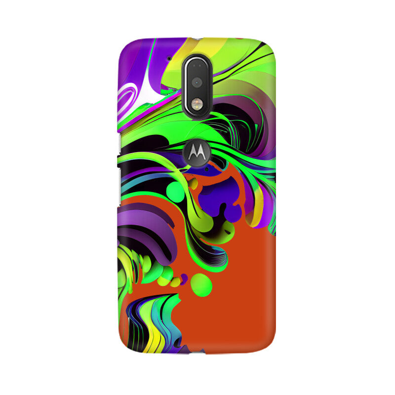 JOVIN-MV Moto Sublimation Phone Case In Orange Floral All Models