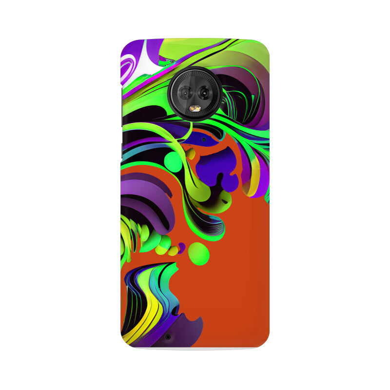 JOVIN-MV Moto Sublimation Phone Case In Orange Floral All Models