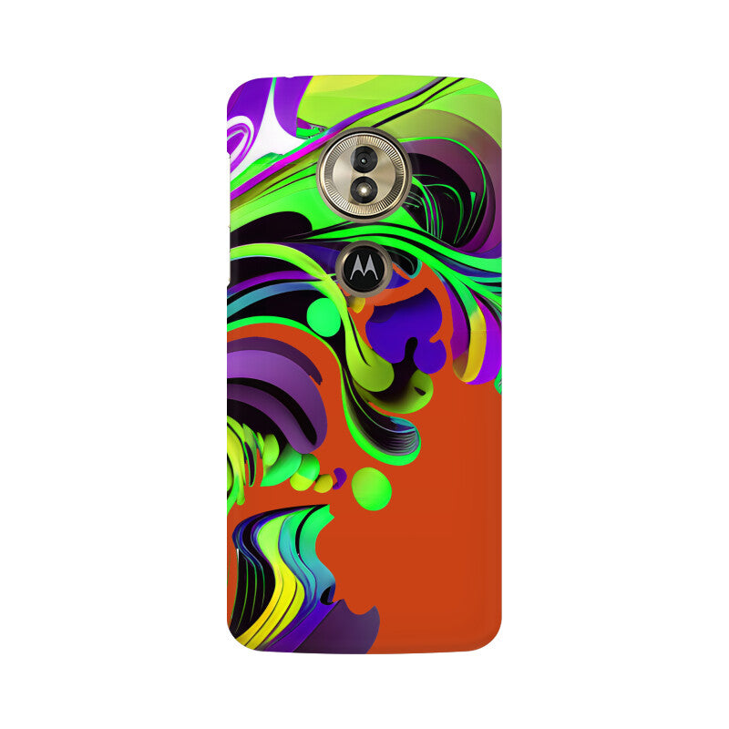 JOVIN-MV Moto Sublimation Phone Case In Orange Floral All Models