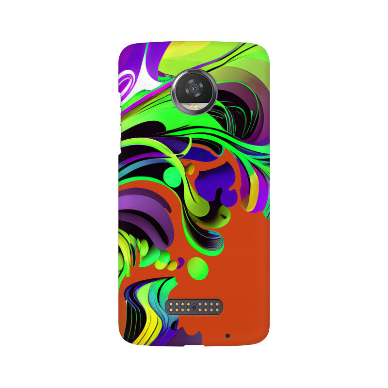 JOVIN-MV Moto Sublimation Phone Case In Orange Floral All Models