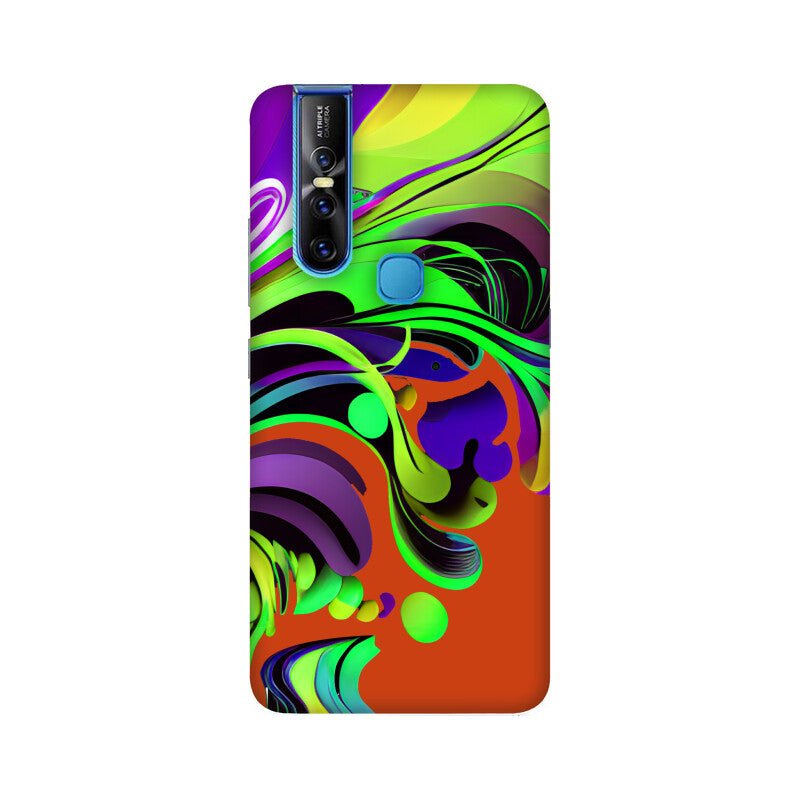 JOVIN-MV Vivo Sublimation Phone Case In Orange Floral All Models