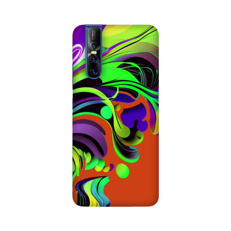 JOVIN-MV Vivo Sublimation Phone Case In Orange Floral All Models