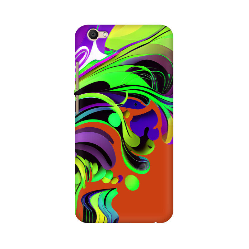 JOVIN-MV Vivo Sublimation Phone Case In Orange Floral All Models