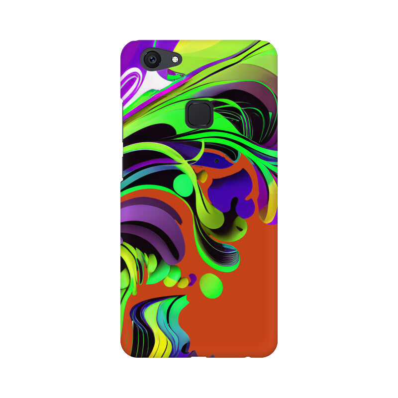 JOVIN-MV Vivo Sublimation Phone Case In Orange Floral All Models