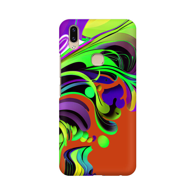 JOVIN-MV Vivo Sublimation Phone Case In Orange Floral All Models