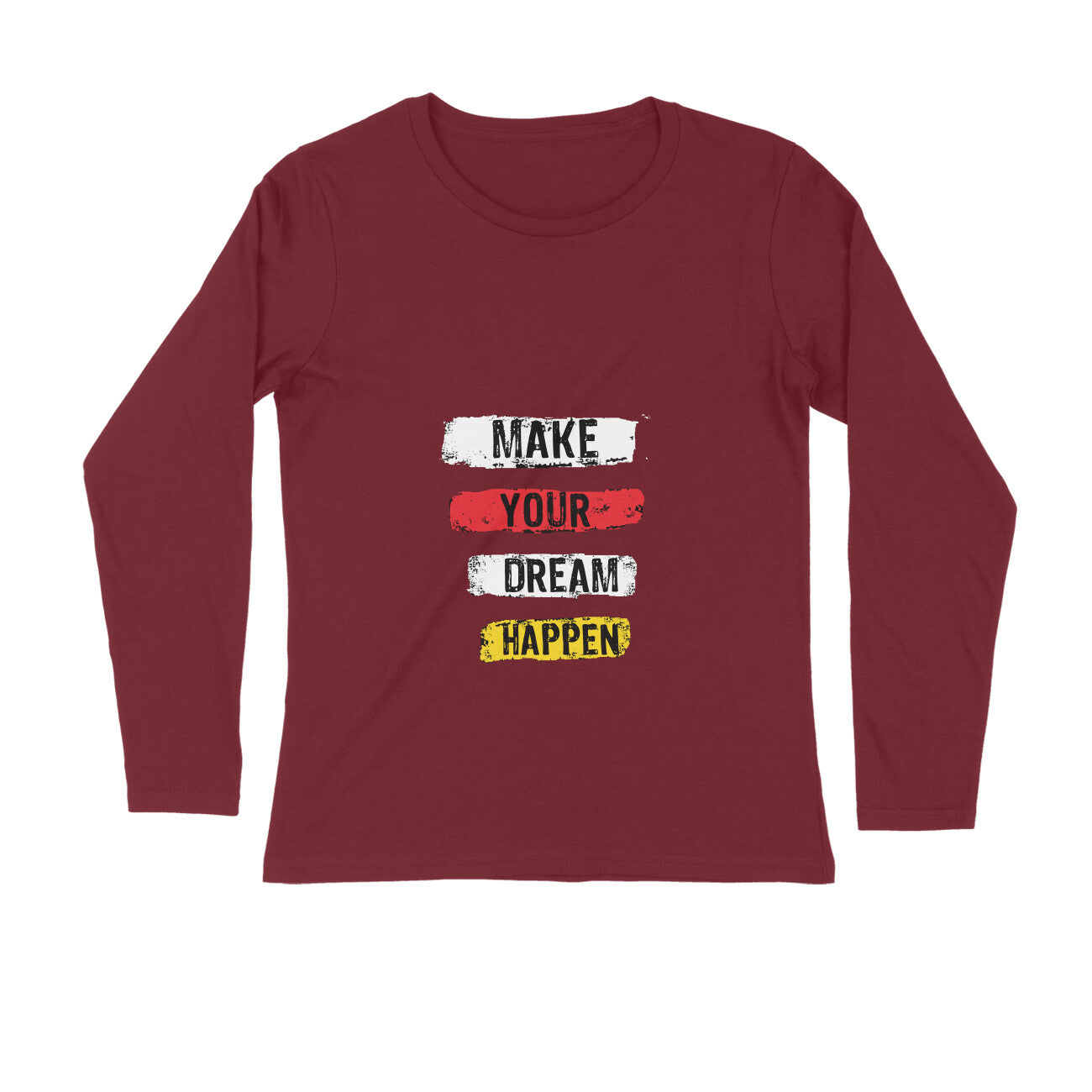 JOVIN-MV Men's Long Sleeve T Shirt Make your Dream happen