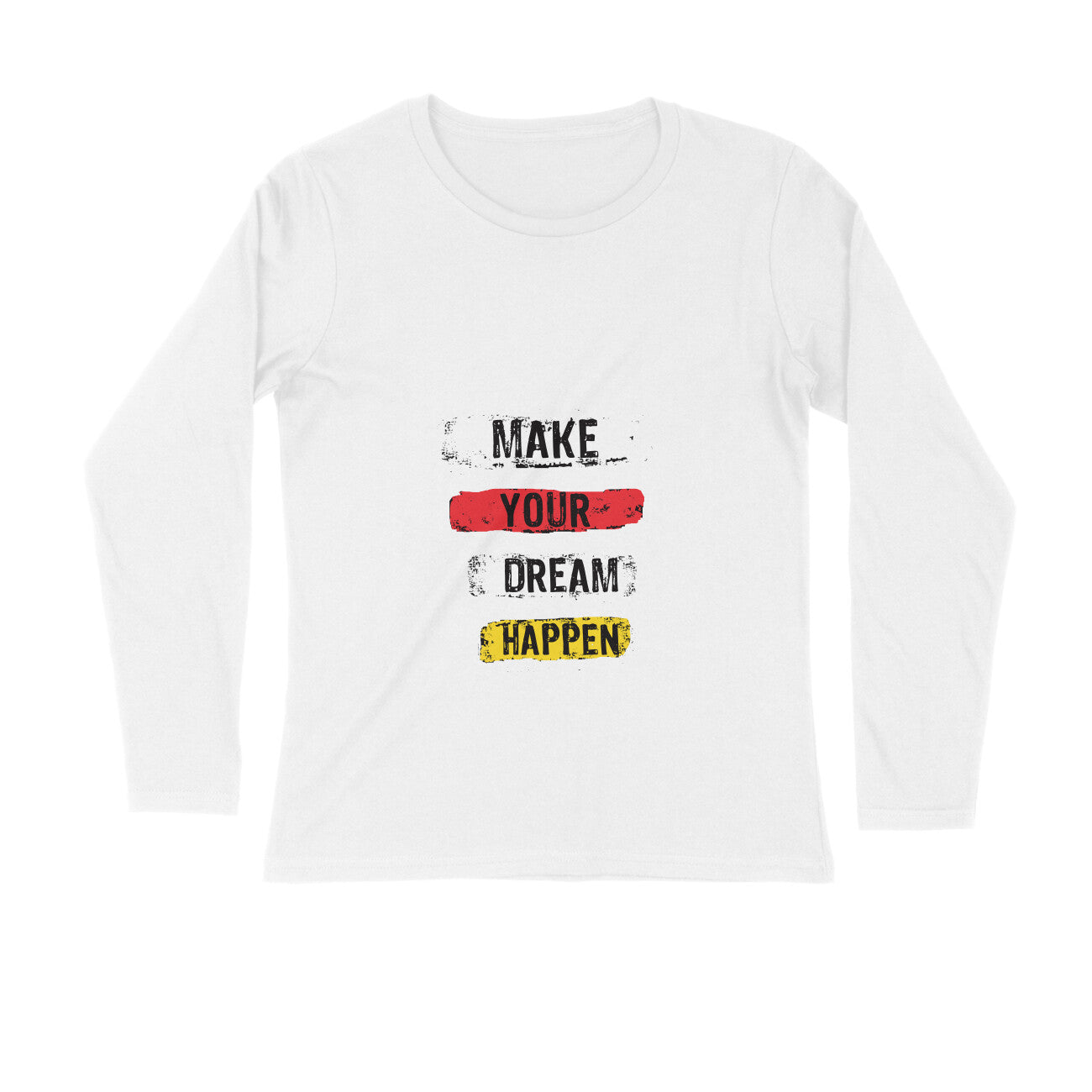 JOVIN-MV Men's Long Sleeve T Shirt Make your Dream happen