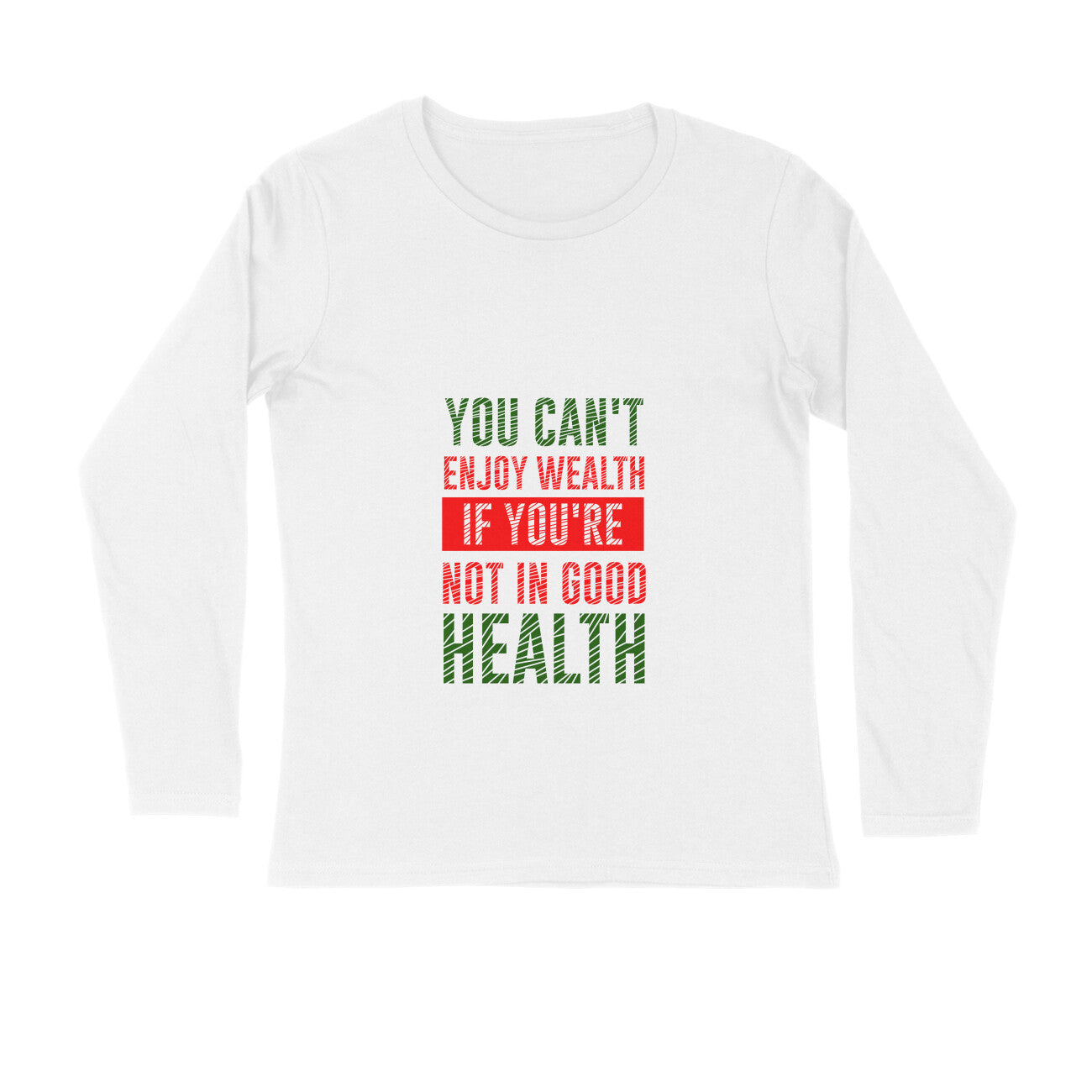 JOVIN-MV Men's Long Sleeve T Shirt Enjoy Wealth