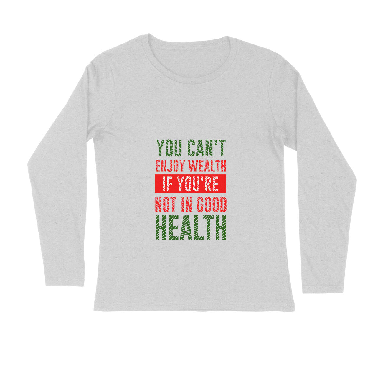 JOVIN-MV Men's Long Sleeve T Shirt Enjoy Wealth