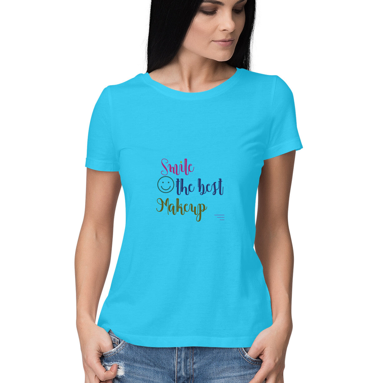 JOVIN-MV Women's Half Sleeve Round Neck T-Shirt