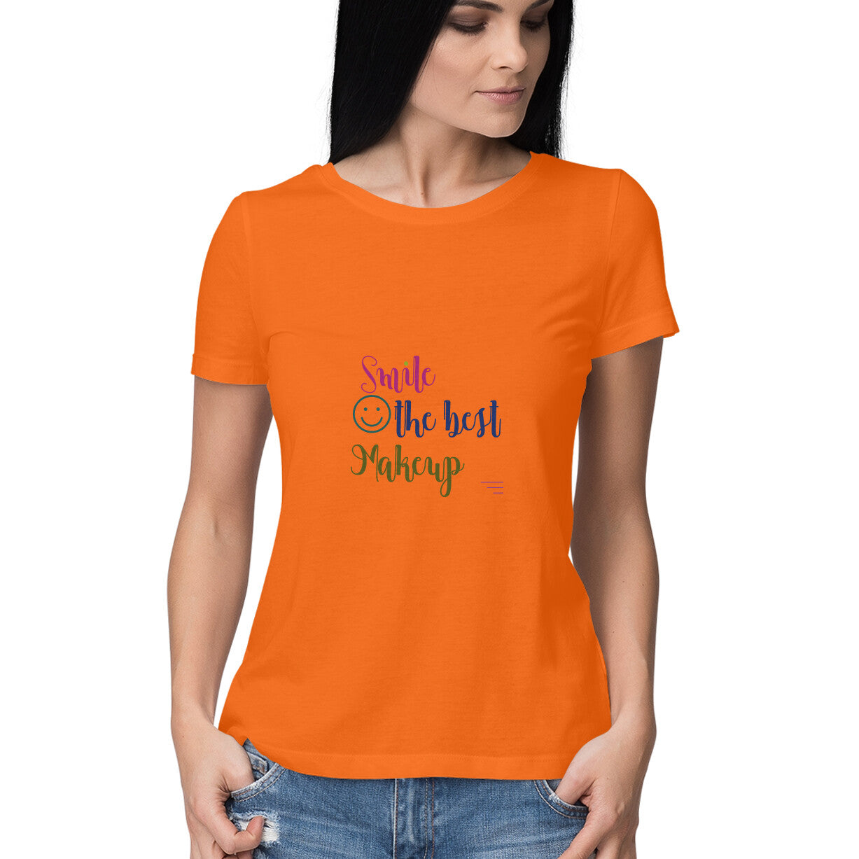JOVIN-MV Women's Half Sleeve Round Neck T-Shirt
