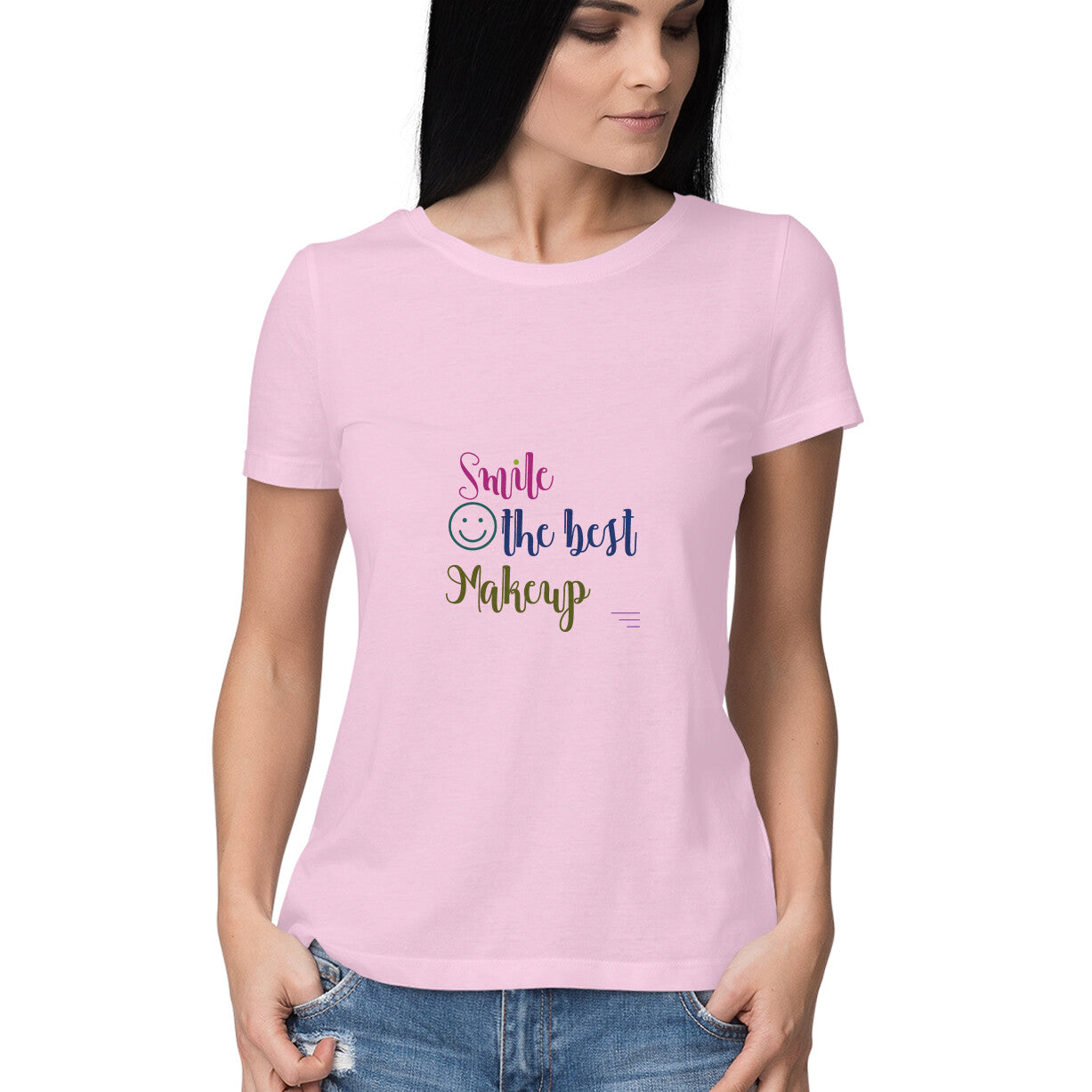 JOVIN-MV Women's Half Sleeve Round Neck T-Shirt
