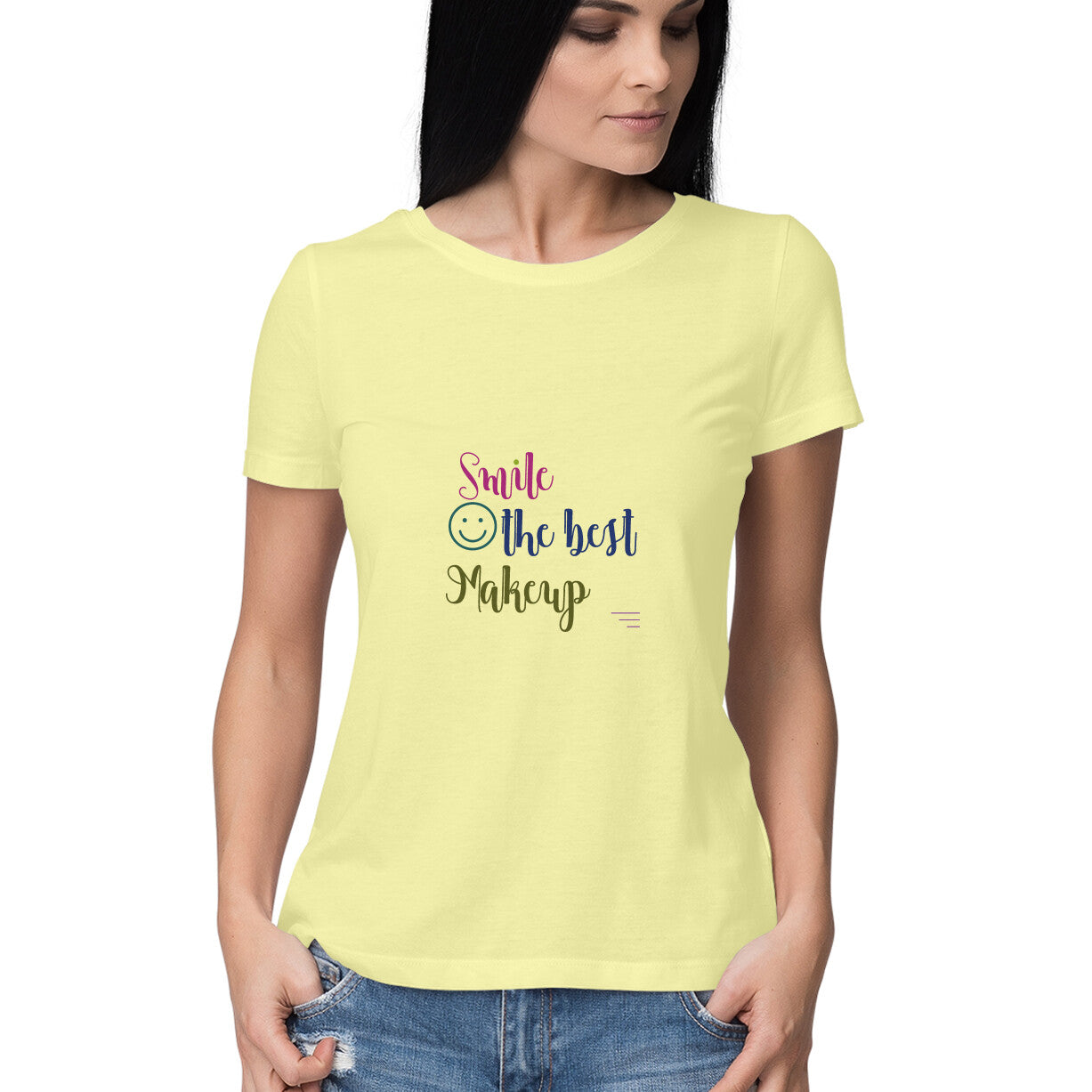 JOVIN-MV Women's Half Sleeve Round Neck T-Shirt