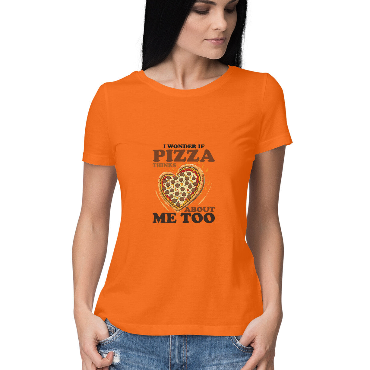 JOVIN-MV Women's Half Sleeve Round Neck T-Shirt