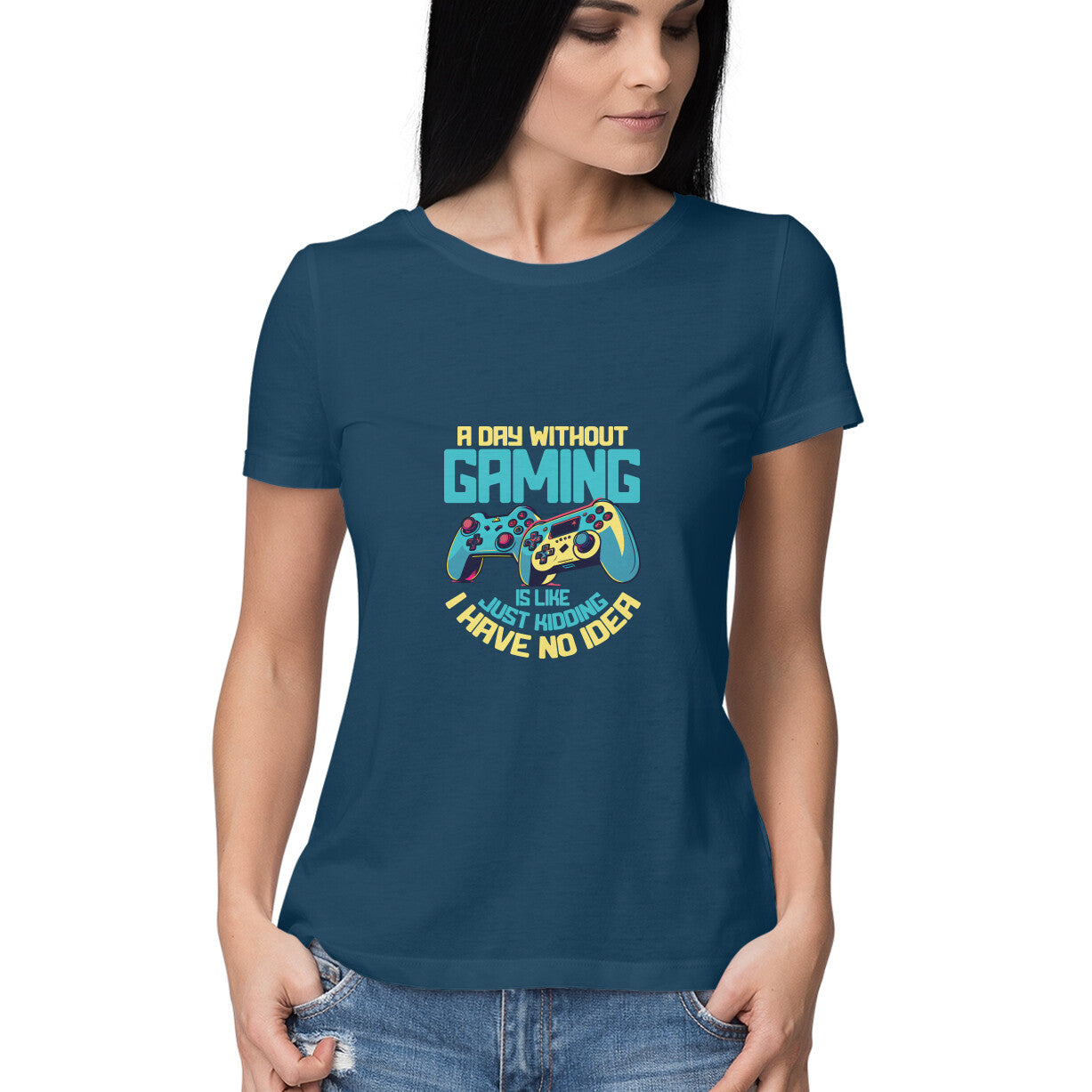 JOVIN-MV Women's Half Sleeve Round Neck T-Shirt