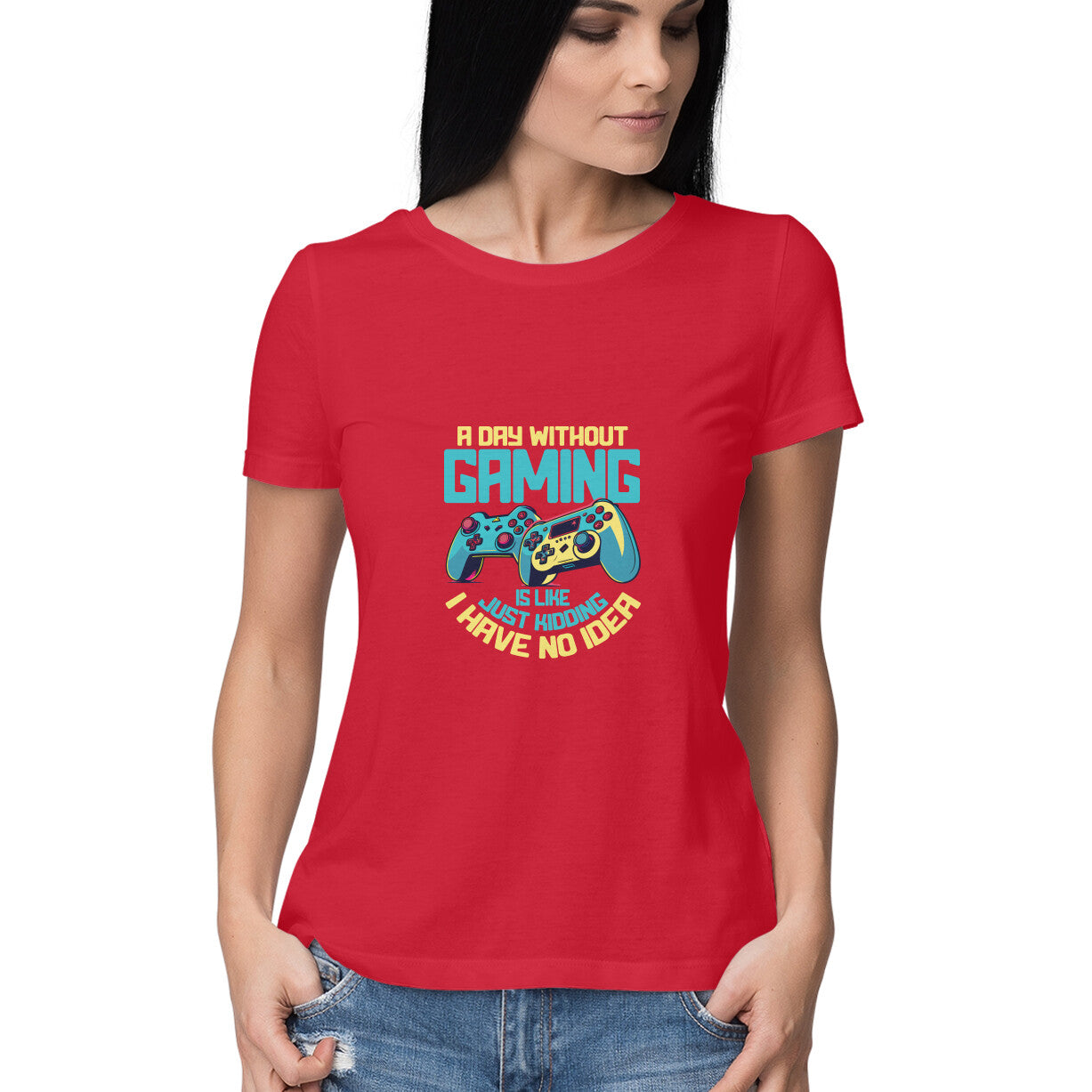 JOVIN-MV Women's Half Sleeve Round Neck T-Shirt