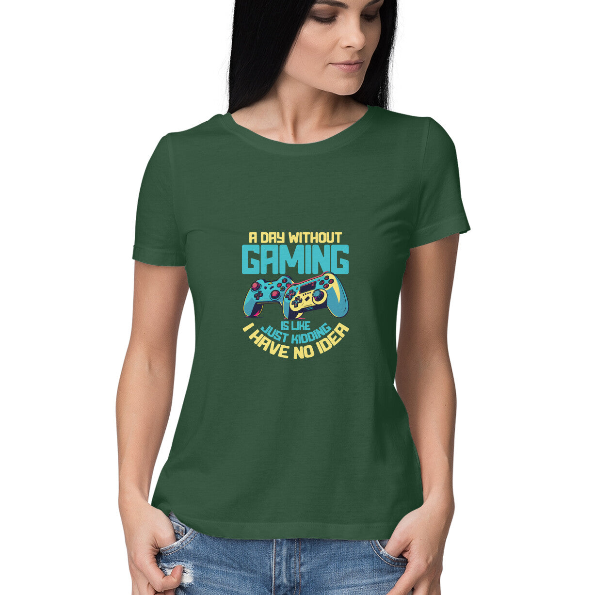 JOVIN-MV Women's Half Sleeve Round Neck T-Shirt