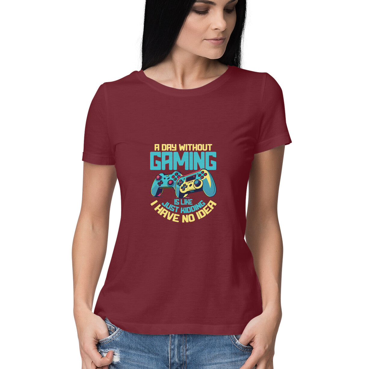 JOVIN-MV Women's Half Sleeve Round Neck T-Shirt
