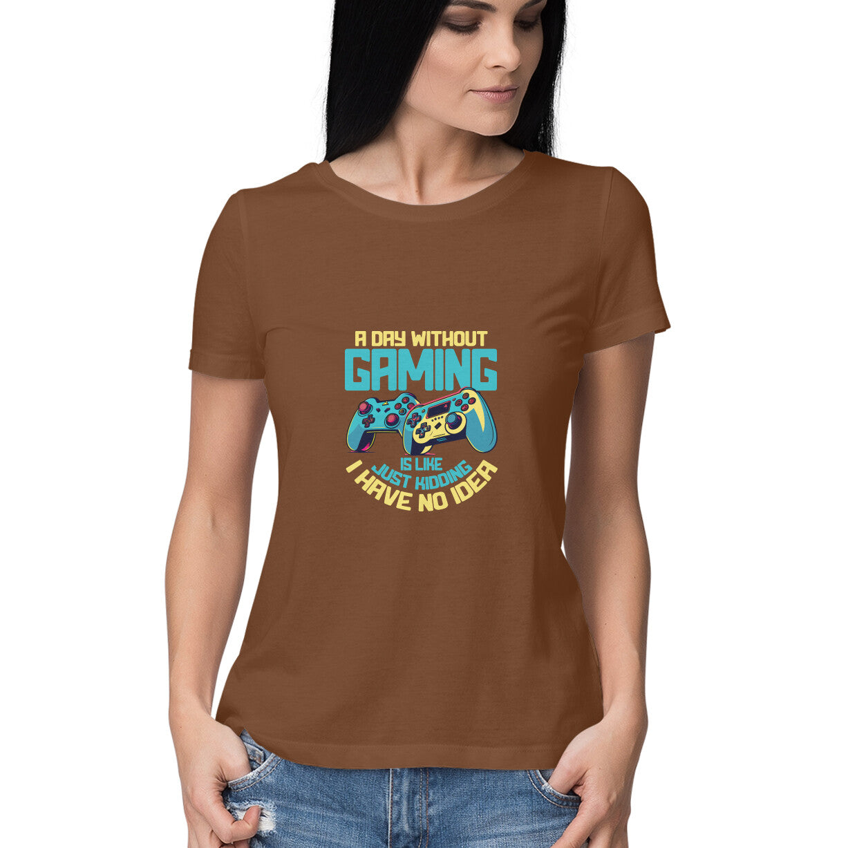JOVIN-MV Women's Half Sleeve Round Neck T-Shirt