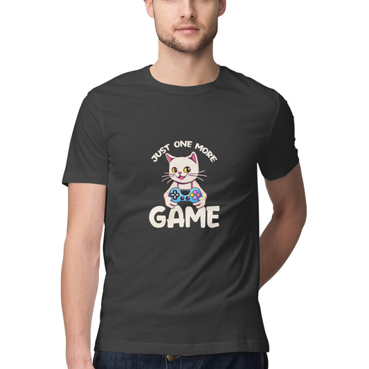 JOVIN-MV Men's Half Sleeve Round Neck T Shirt "One More Game"