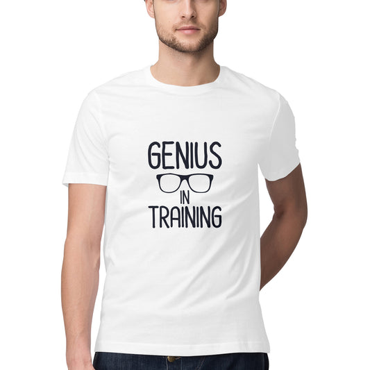 JOVIN-MV Men's Half Sleeve Round Neck T Shirt Genius In Training