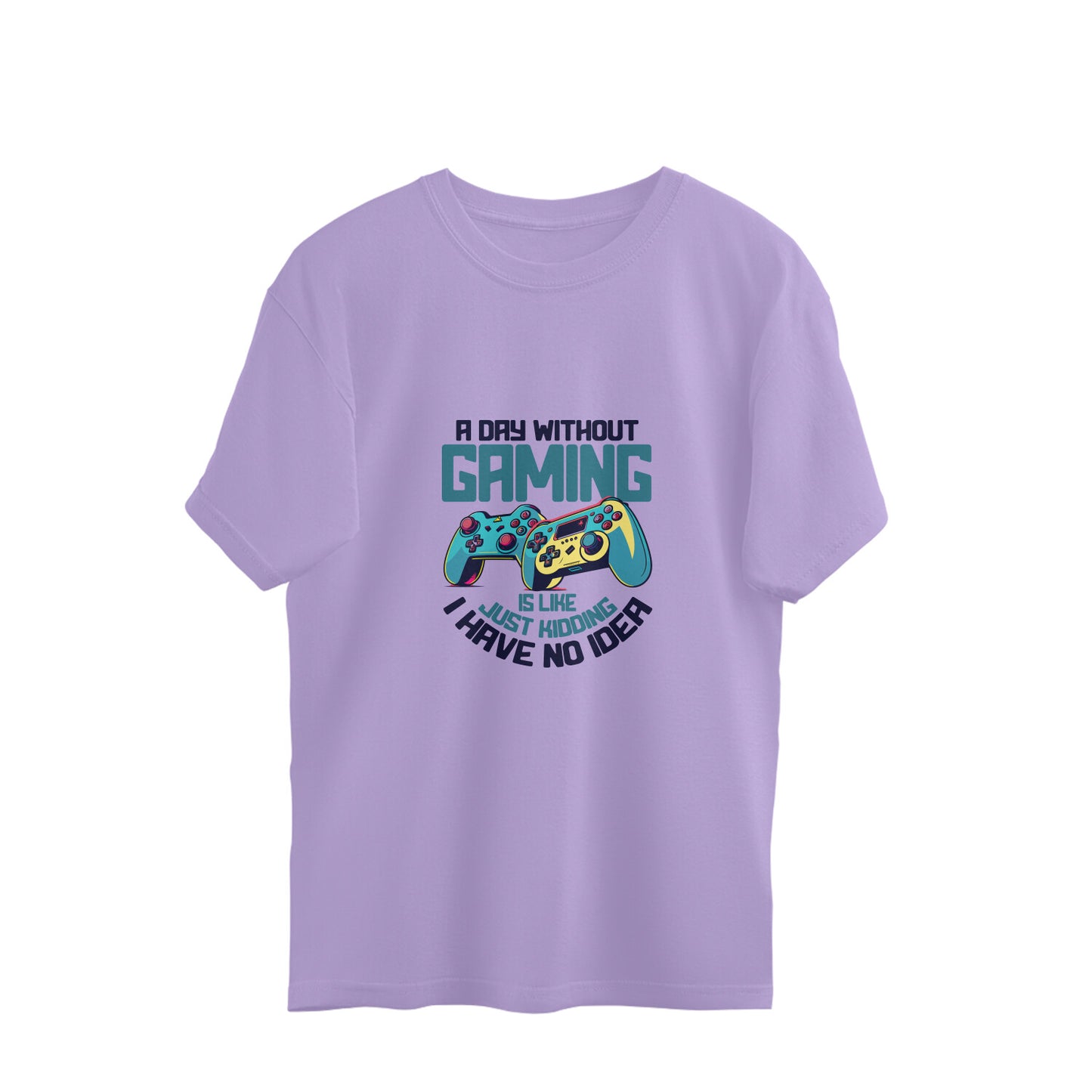 JOVIN-MV Men's Oversized T-Shirt A Day without Gaming