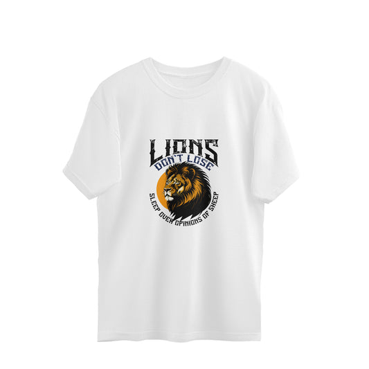 JOVIN-MV Men's Oversized T shirt Lions Don't Sleep