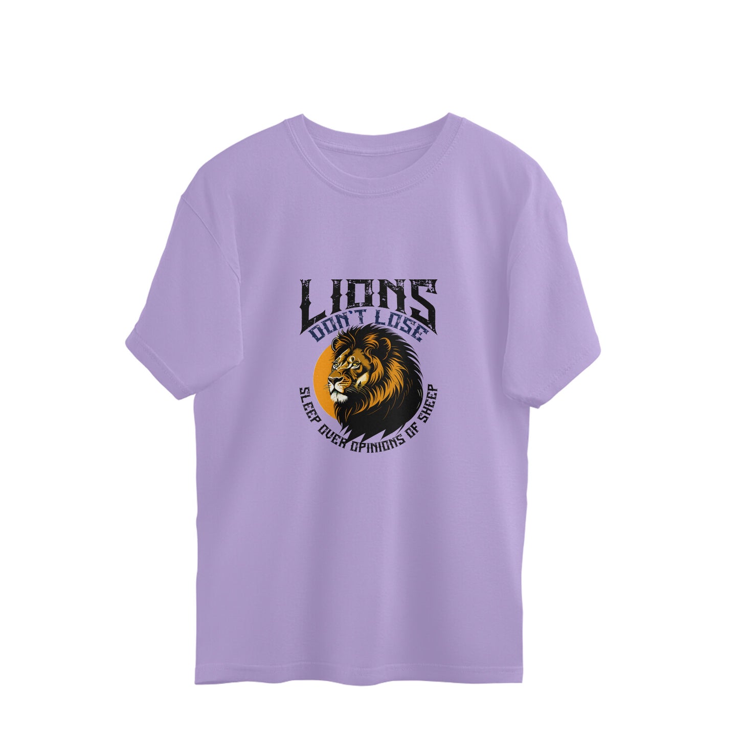 JOVIN-MV Men's Oversized T shirt Lions Don't Sleep