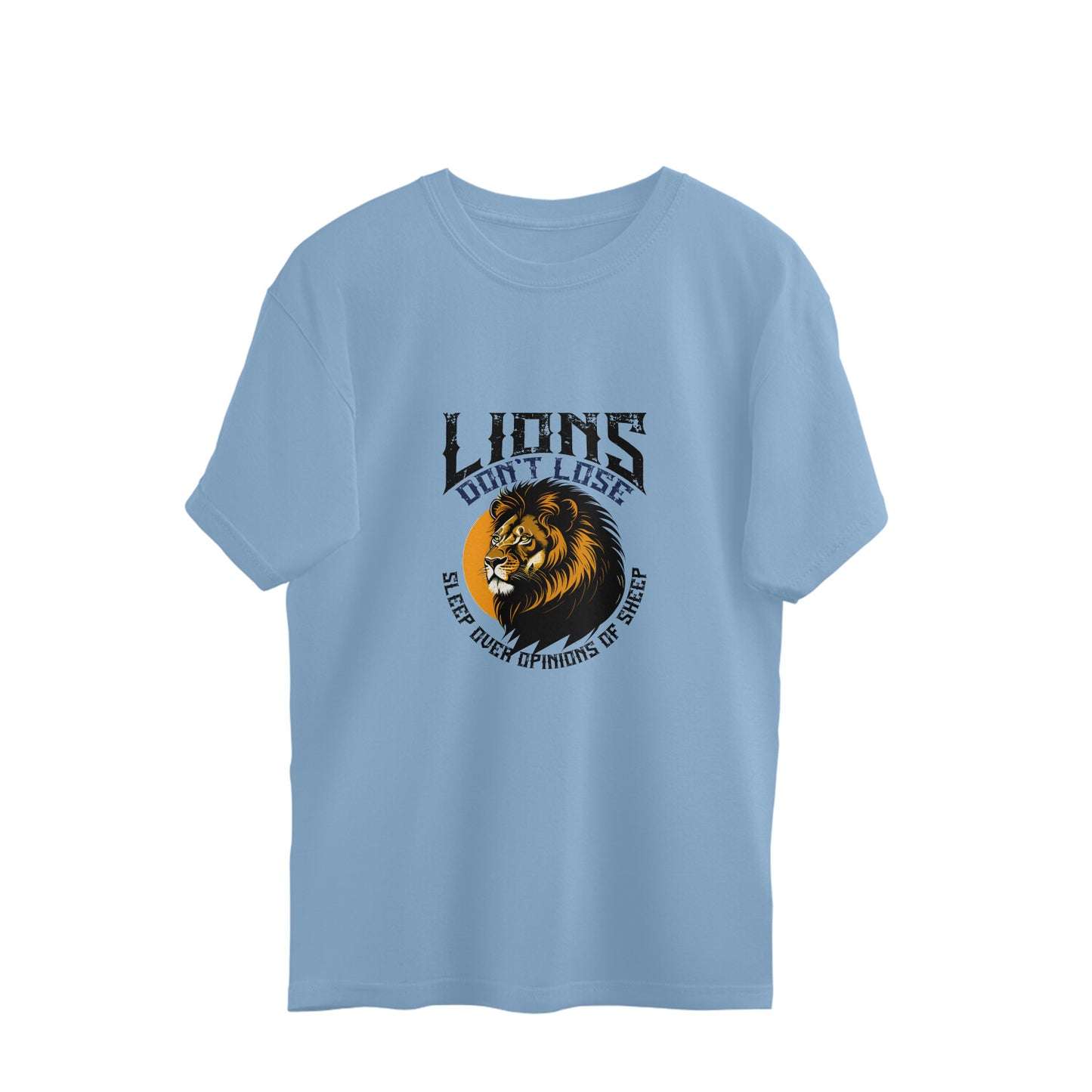 JOVIN-MV Men's Oversized T shirt Lions Don't Sleep