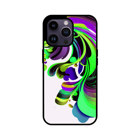 JOVIN-MV Apple iPhone Glass Phone Case In White Floral All Models