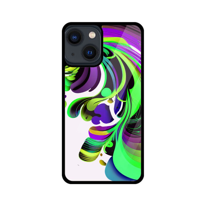 JOVIN-MV Apple iPhone Glass Phone Case In White Floral All Models