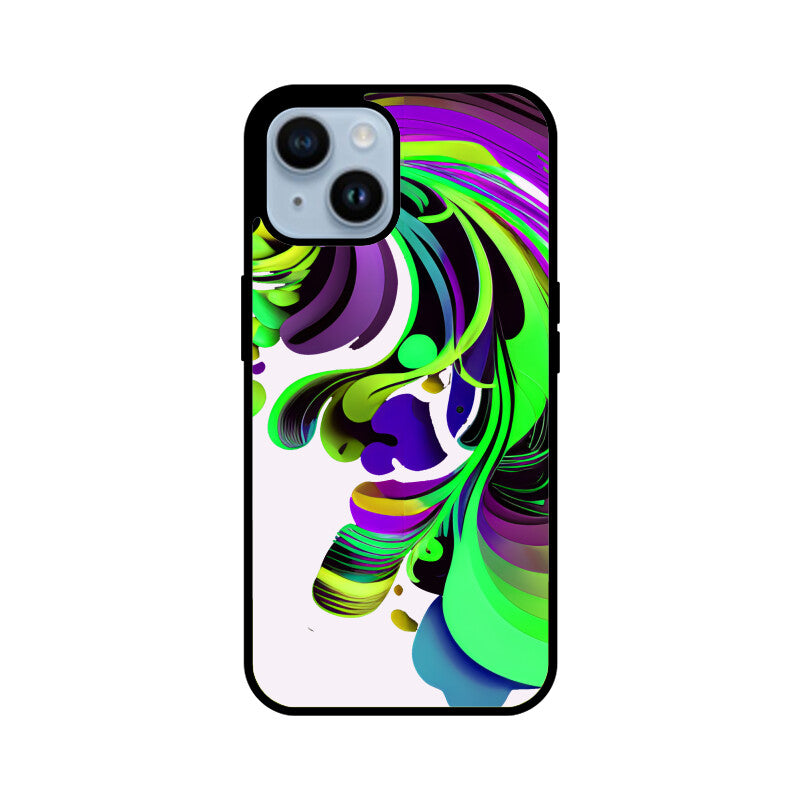 JOVIN-MV Apple iPhone Glass Phone Case In White Floral All Models