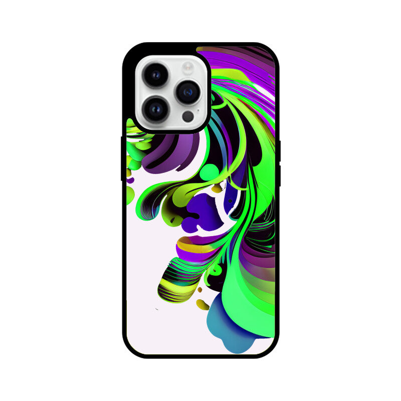 JOVIN-MV Apple iPhone Glass Phone Case In White Floral All Models