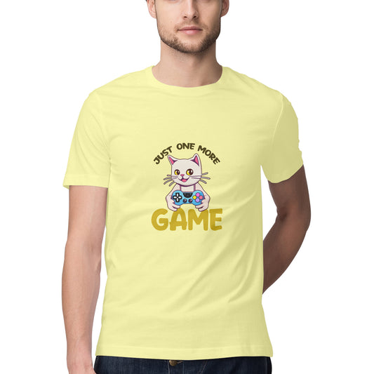 JOVIN-MV Men's Half Sleeve Round Neck T Shirt One More Game